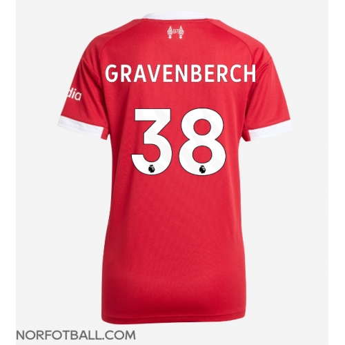 Billige Fotballdrakt Liverpool Ryan Gravenberch #38 Replika Hjemmedrakt Dame 2025-26 Kortermet Billige Fotballdrakt Liverpool Ryan Gravenberch #38 Replika Hjemmedrakt Dame 2025-26 Kortermet